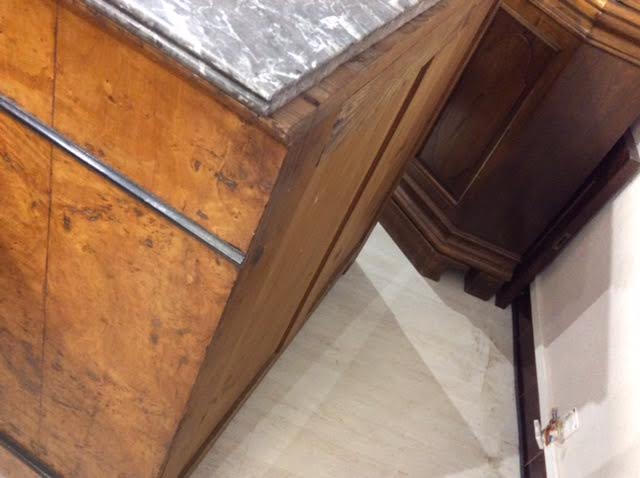 Chest of drawers 4 drawers with marble