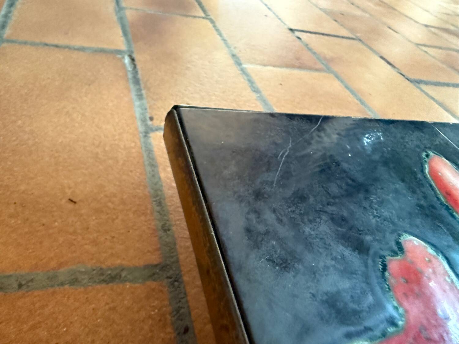 ceramic panel from the 1950s signed C de Savigny