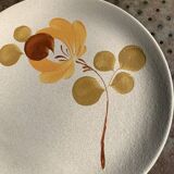 Loire ceramic cake dish 1713 Saint Amand earthenware France