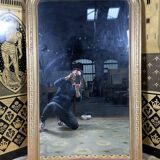 Miroir époque Louis Philippe à la feuille d’or