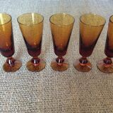 6 bubbled glasses