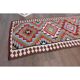1970s Vintage Turkish Hand-Knotted Wool Cotton Red Runner Rug 93x355