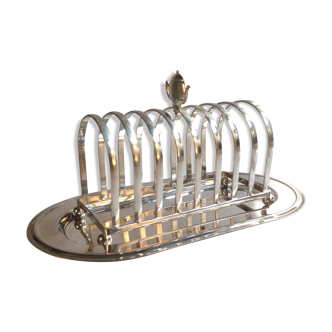 Taost door in silver metal