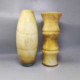 1970s Gorgeous Pair of Vases in Murano Glass by Enrico Coveri. Made in Italy