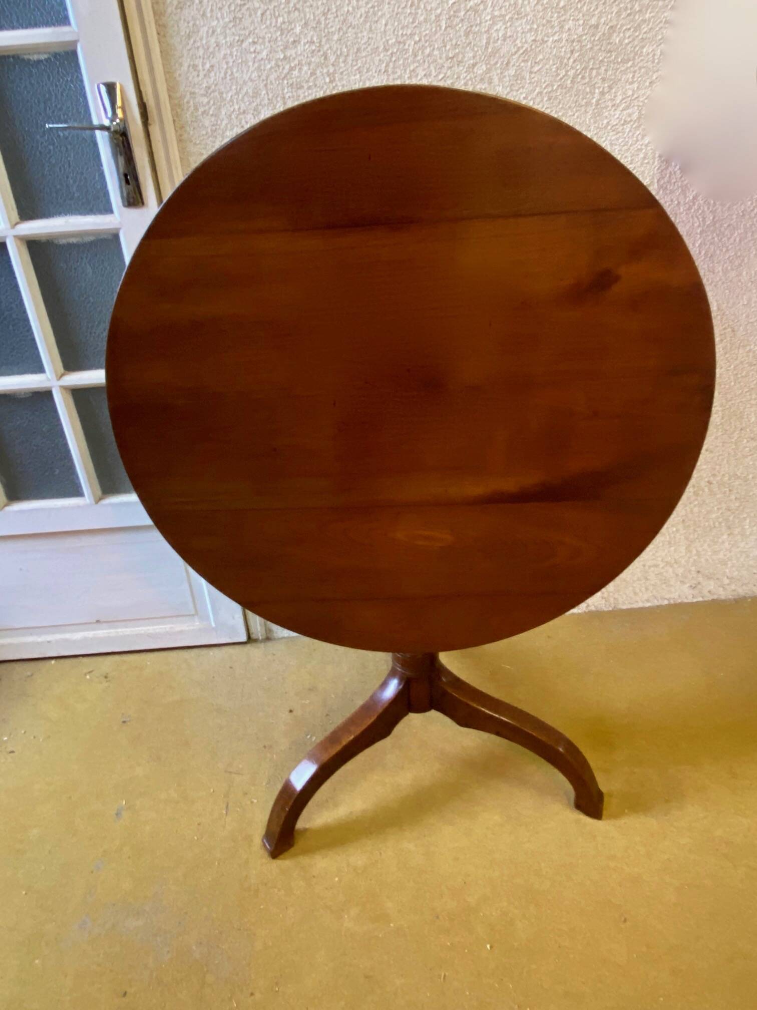Cherry wood wine table.
