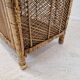 Italian bamboo and rattan credenza or bookcase, 1970s