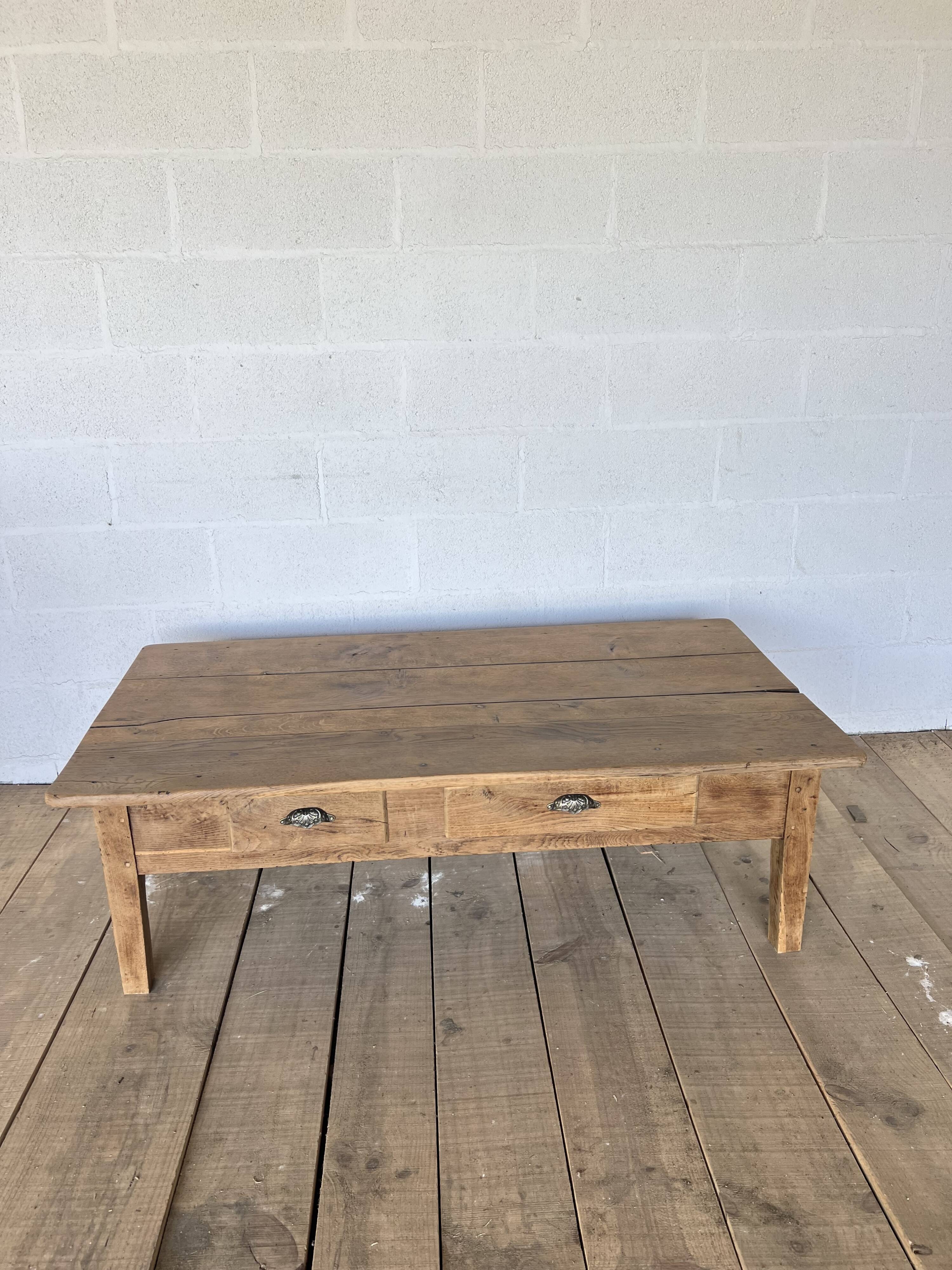Oak coffee table