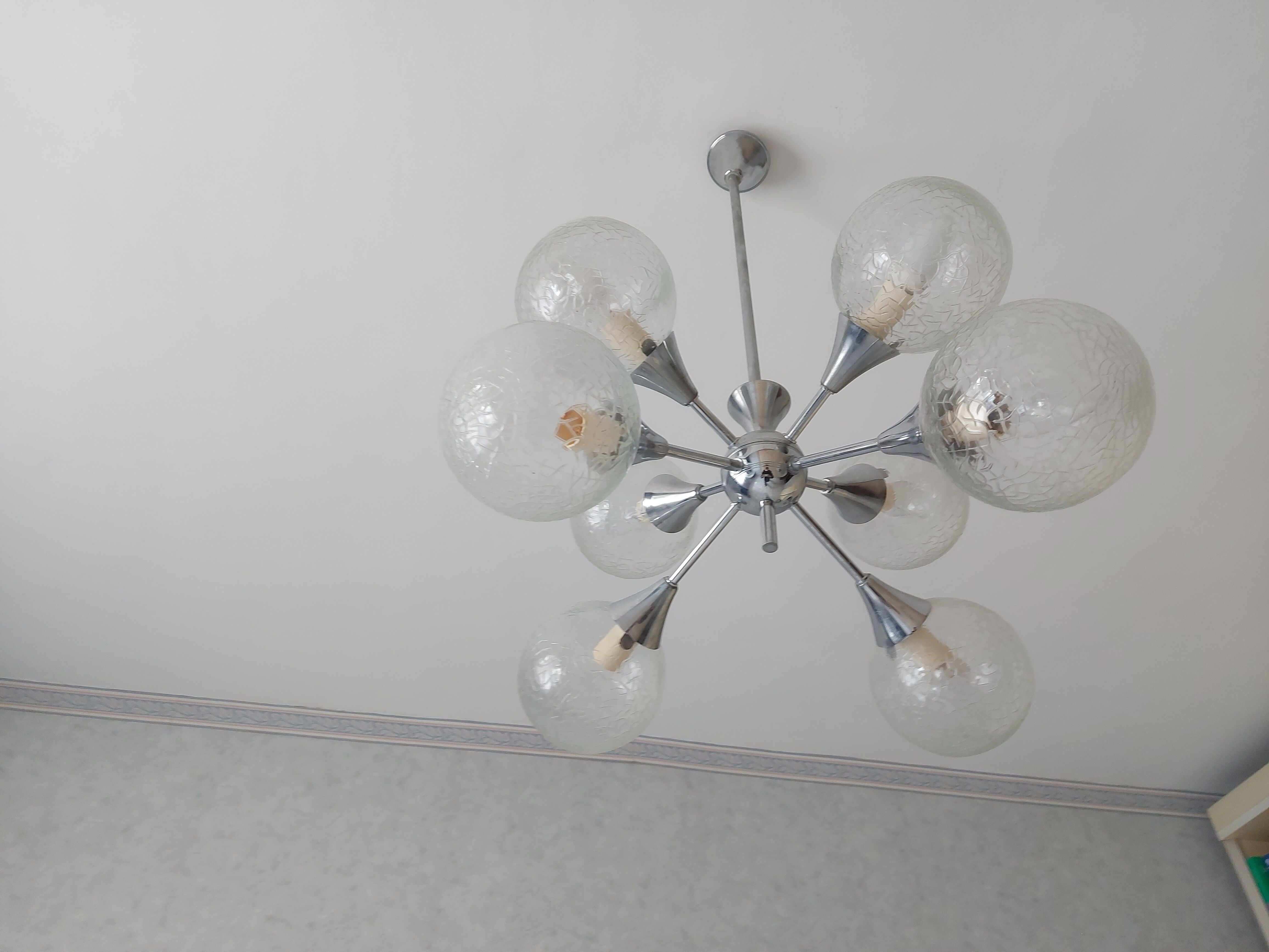 Vintage sputnik chandelier 70'S , 8 lights