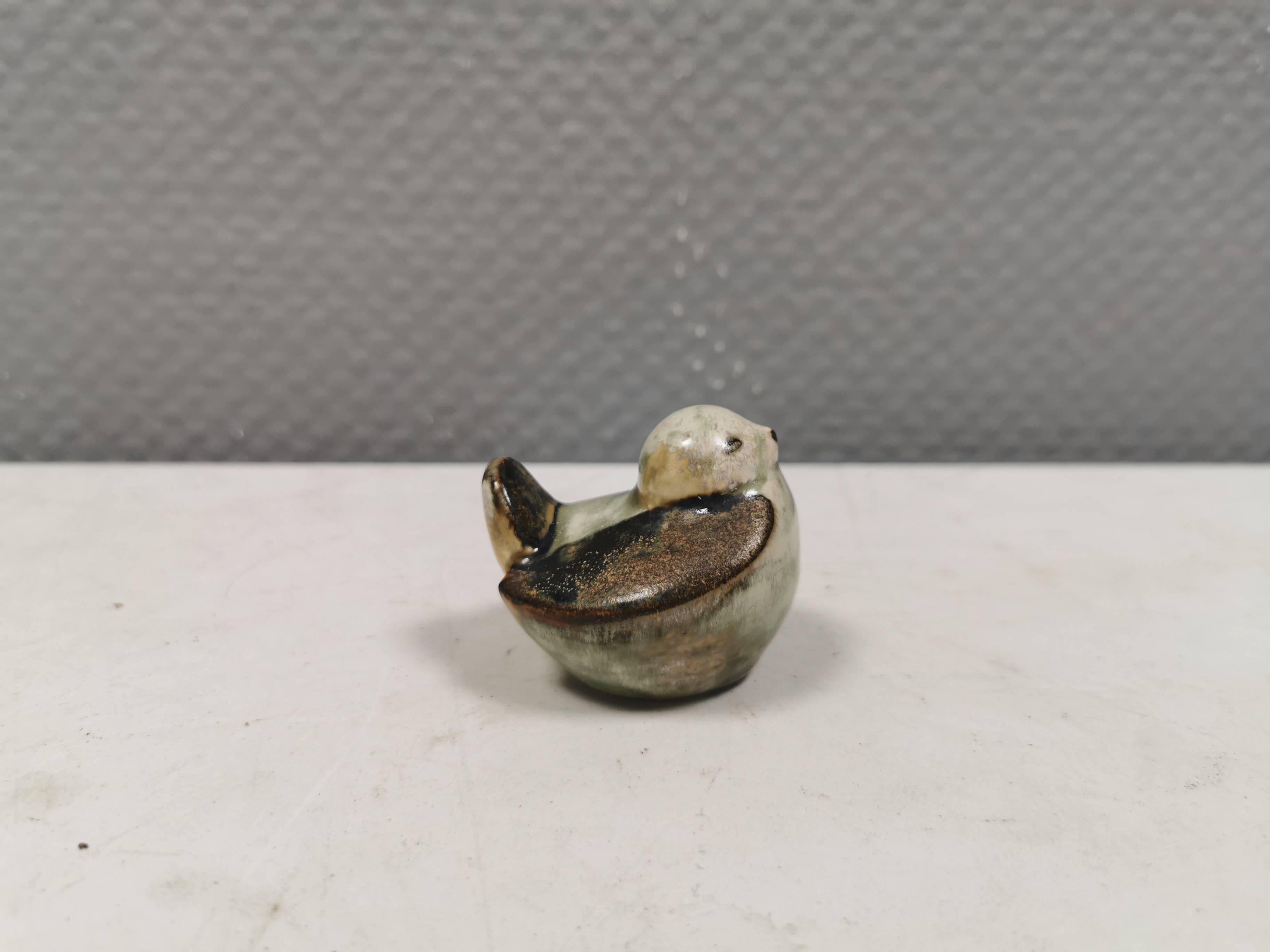 Stoneware bird designed by Joseph Simon for Søholm Denmark 1960-70s.