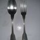 Antique silver monogram cutlery 'au filet' Christofle