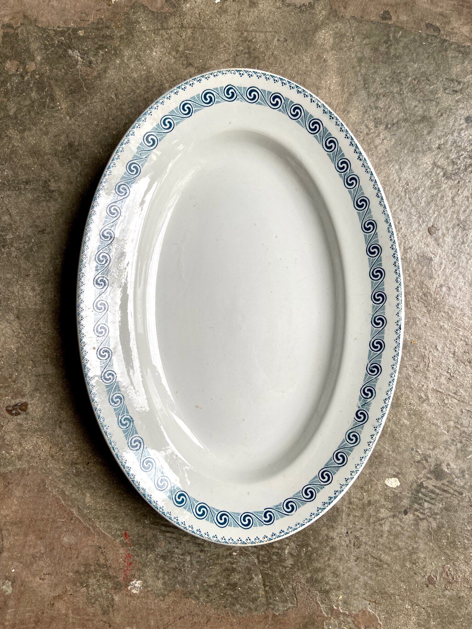 St Amand & Hamage oval ironstone dish, "Rachel" service