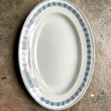 Plat ovale St Amand & Hamage en terre de fer, service "Rachel"