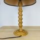 Turned wood lamp from the 70s