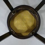 Pair of Thonet stools out of catalogue, circa 1890, new canework
