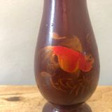 Lacquered wooden vase, Vietnam, 20th century.