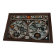 Vintage world map mirror board