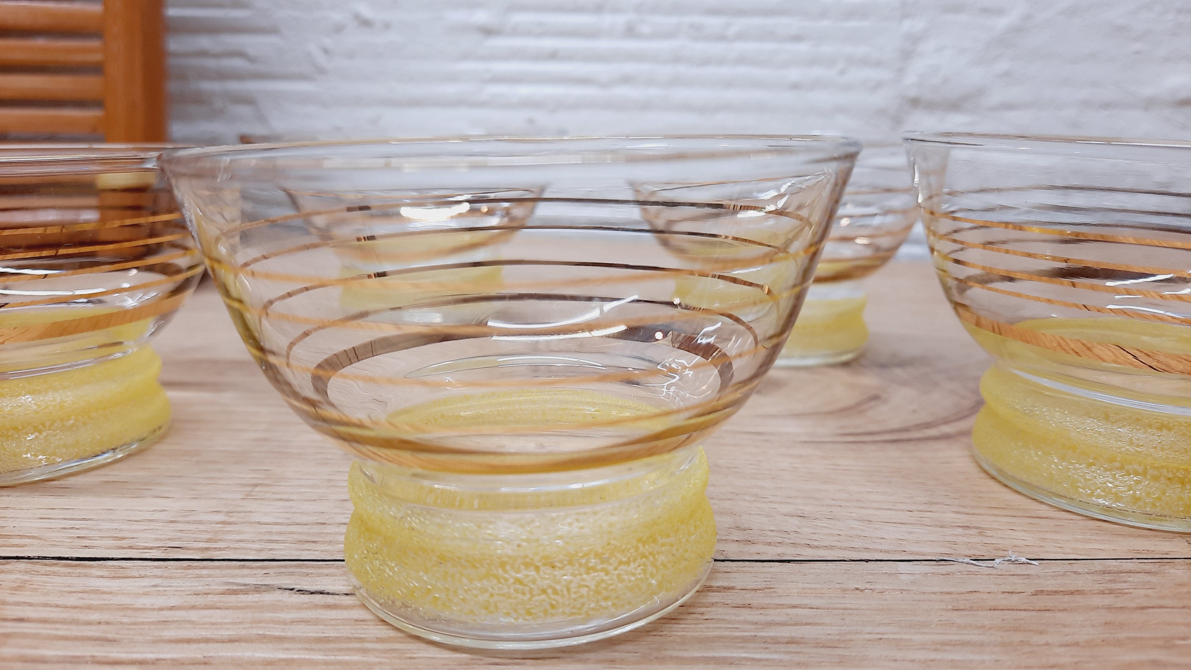 Set 5 cuts glass granity