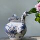 Moustiers blue ceramic teapot