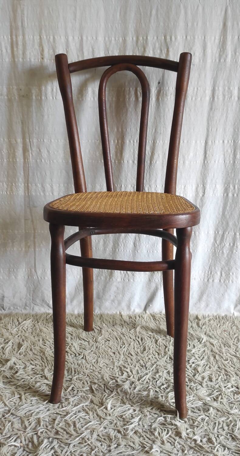 Bentwood and cane chair - early 20th century