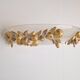 Vintage Bowl Wall Lamps in Goldleaf Murano Glass, Italy, 1970s, Set of 2