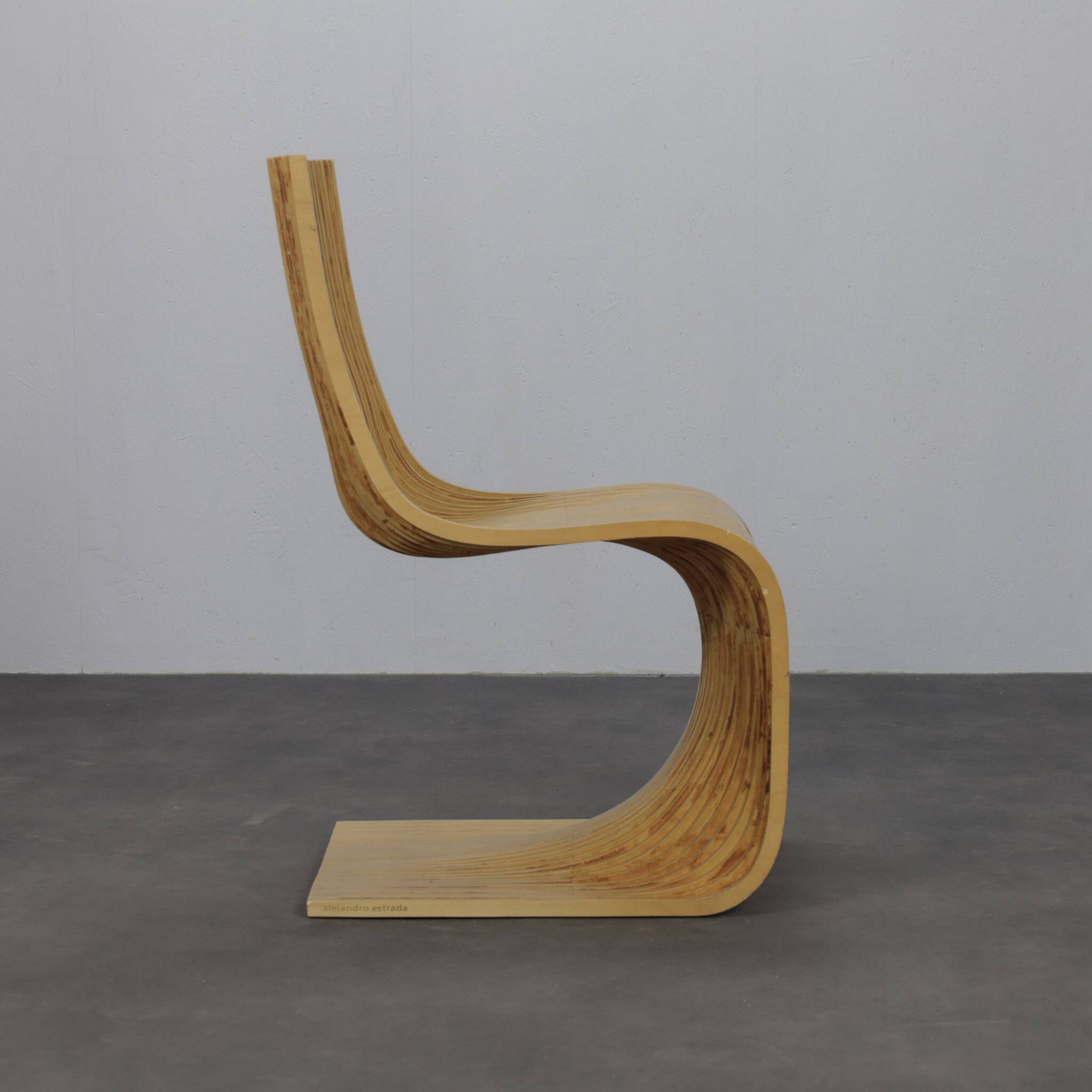 Pair of Contour Chairs by Alejandro Estrada for Piegatto, Guatemala, 2006