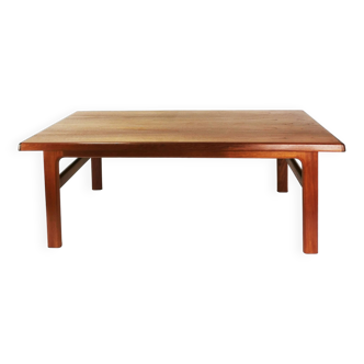 Table basse - Banc Mid Century, teck, Danemark, années 1970.