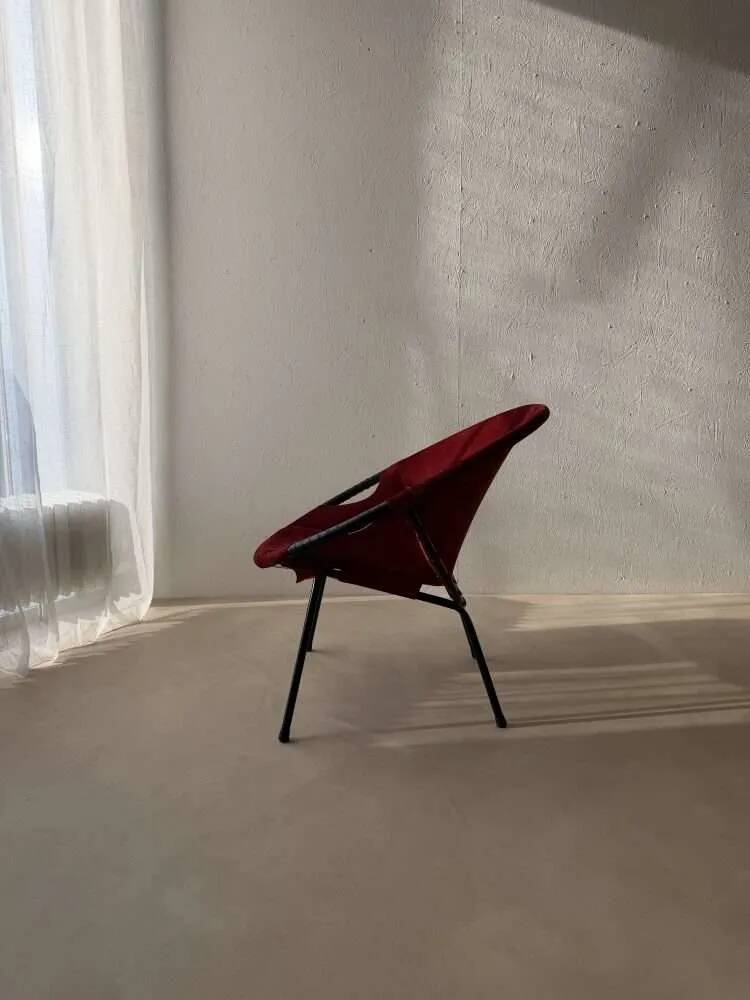 Chaises ballon années 60 Lusch | Ensemble de deux fauteuils lounge vintage