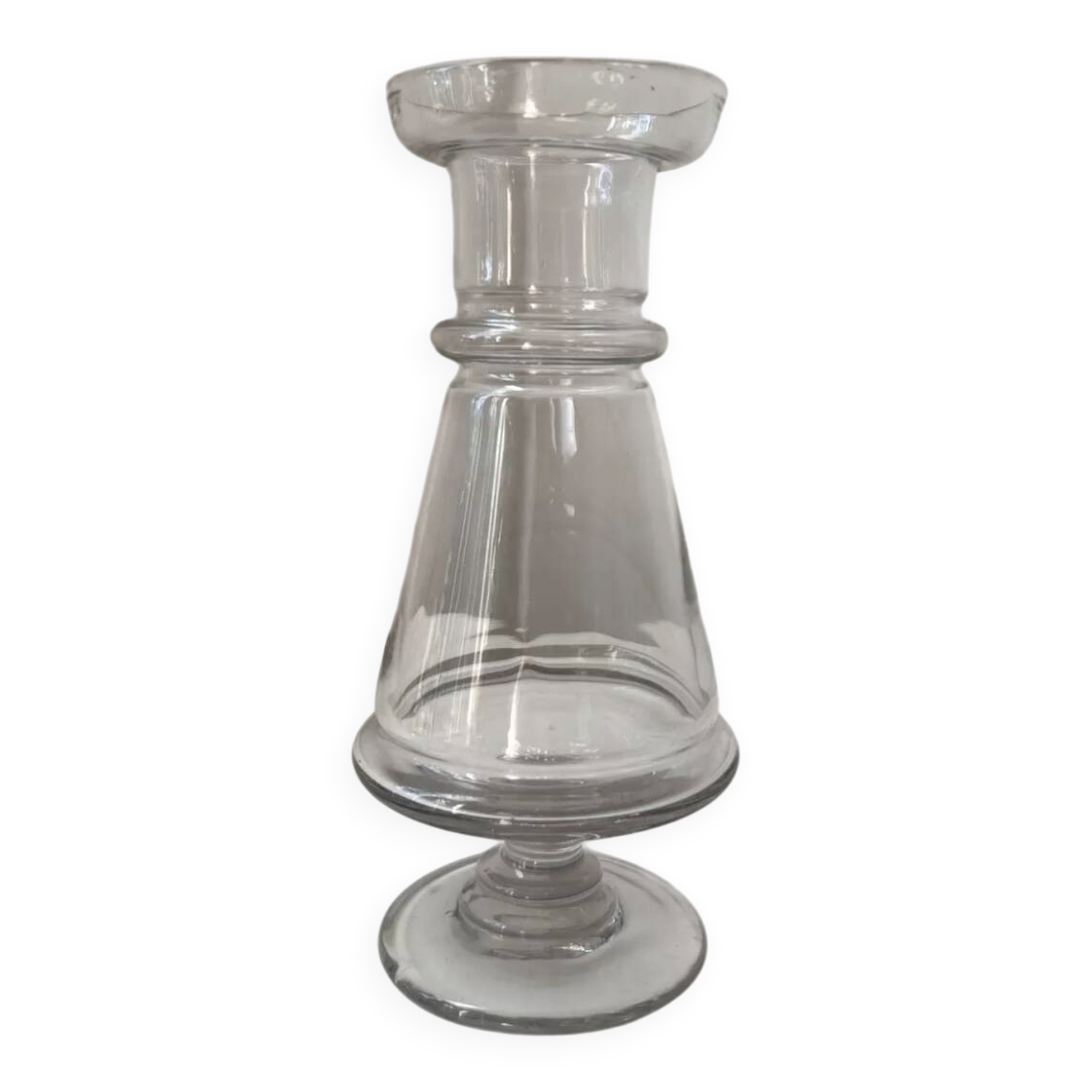 Antique glass jar bottle apothecary medicine pharmacy Jacinthe XIX