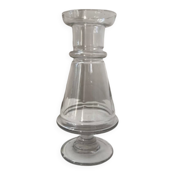Ancien flacon bocal verre apothicaire médecine pharmacie Jacinthe XIX