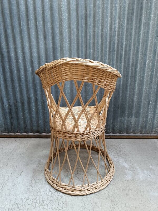 Fauteuil en osier rotin adulte