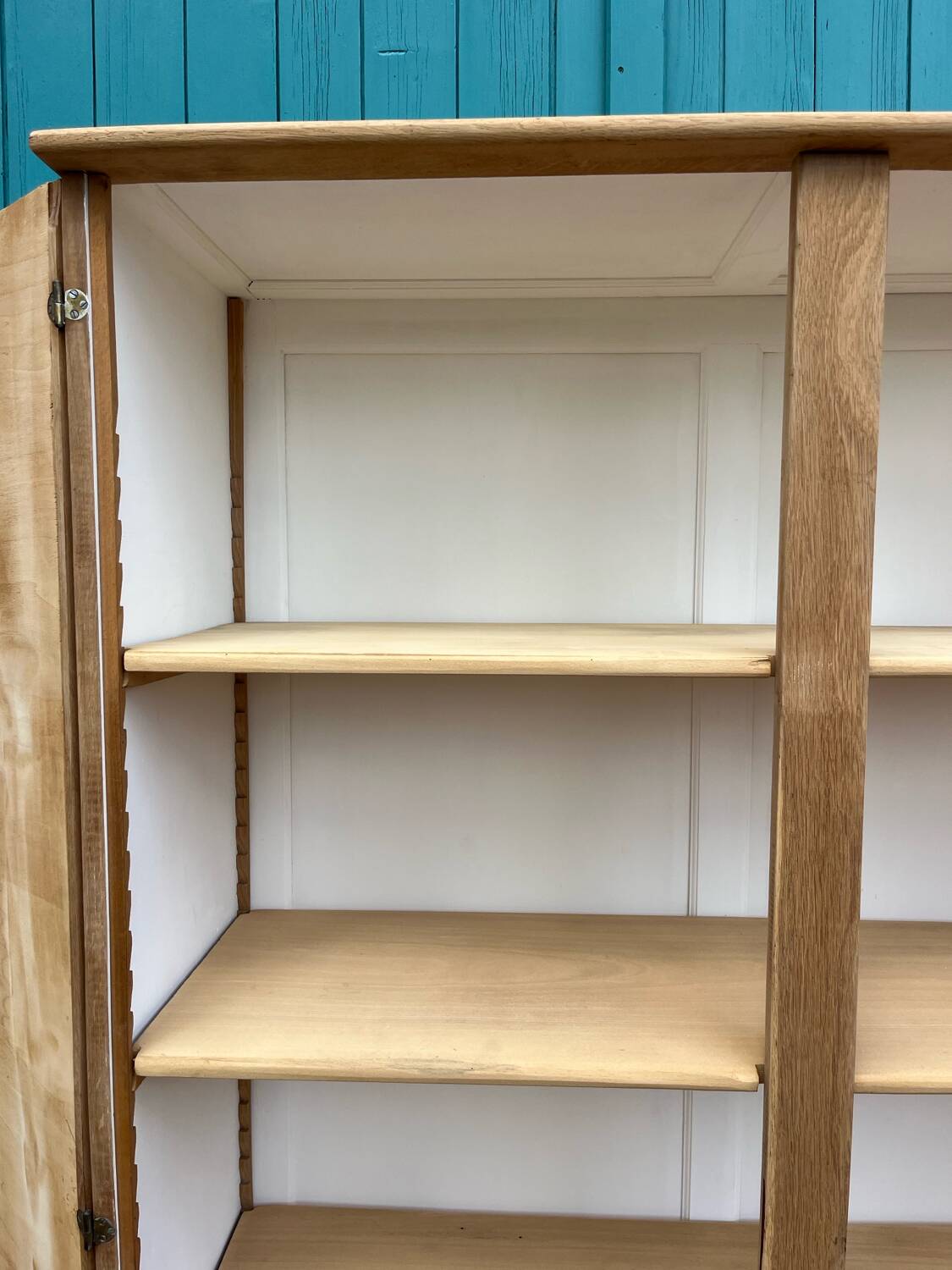 Wooden school cabinet