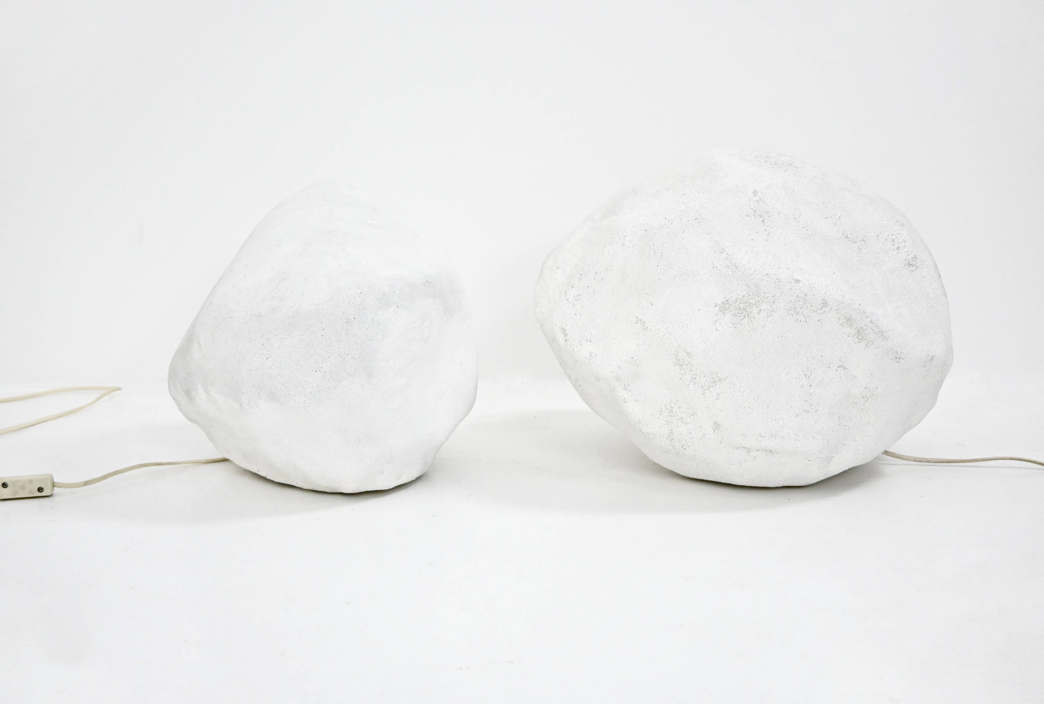 "Dora" stone lamps, created by André Cazenave for Atelier A.