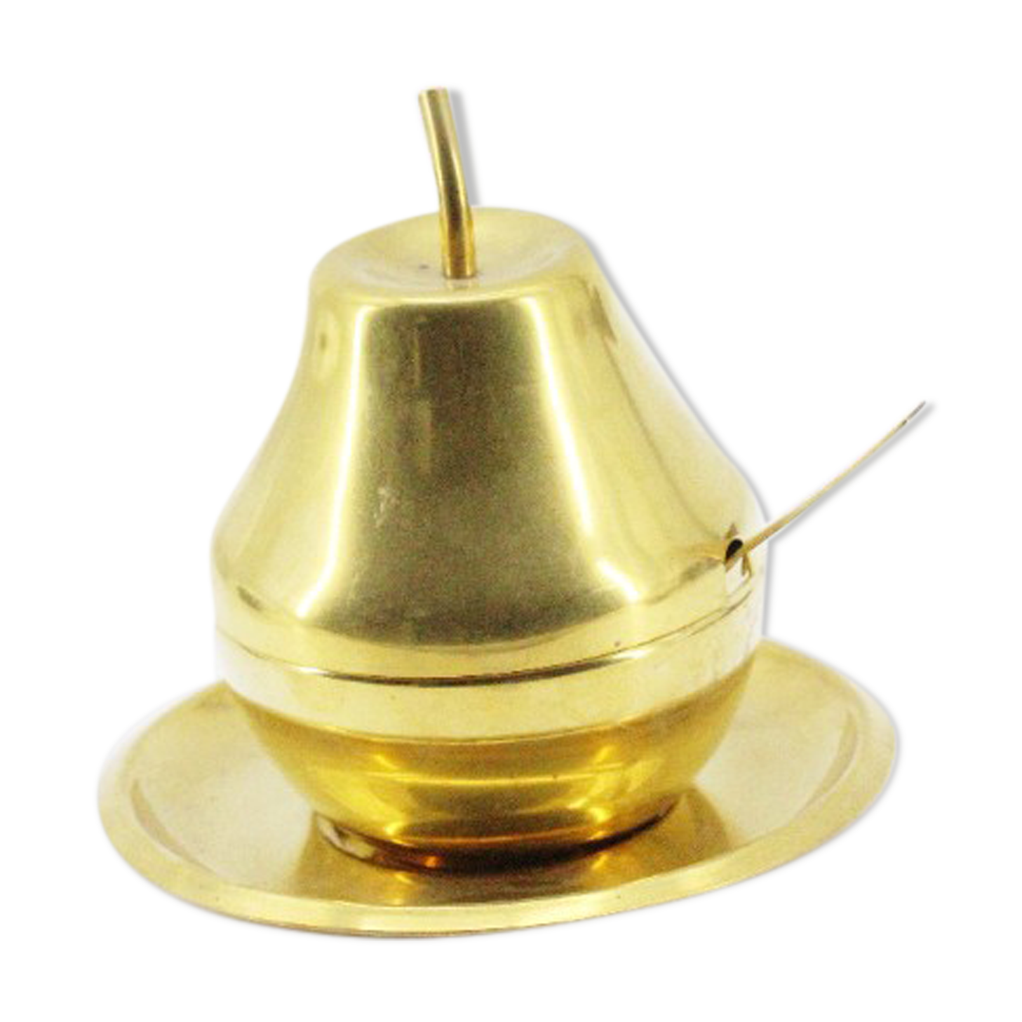 Old golden pear sugar bowl