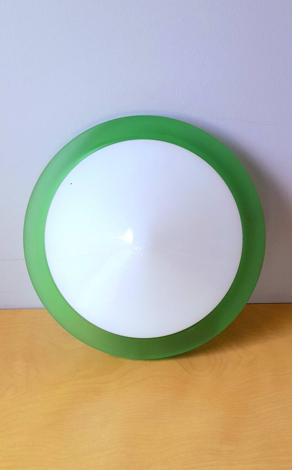 Glass and opaline wall light, 1970.