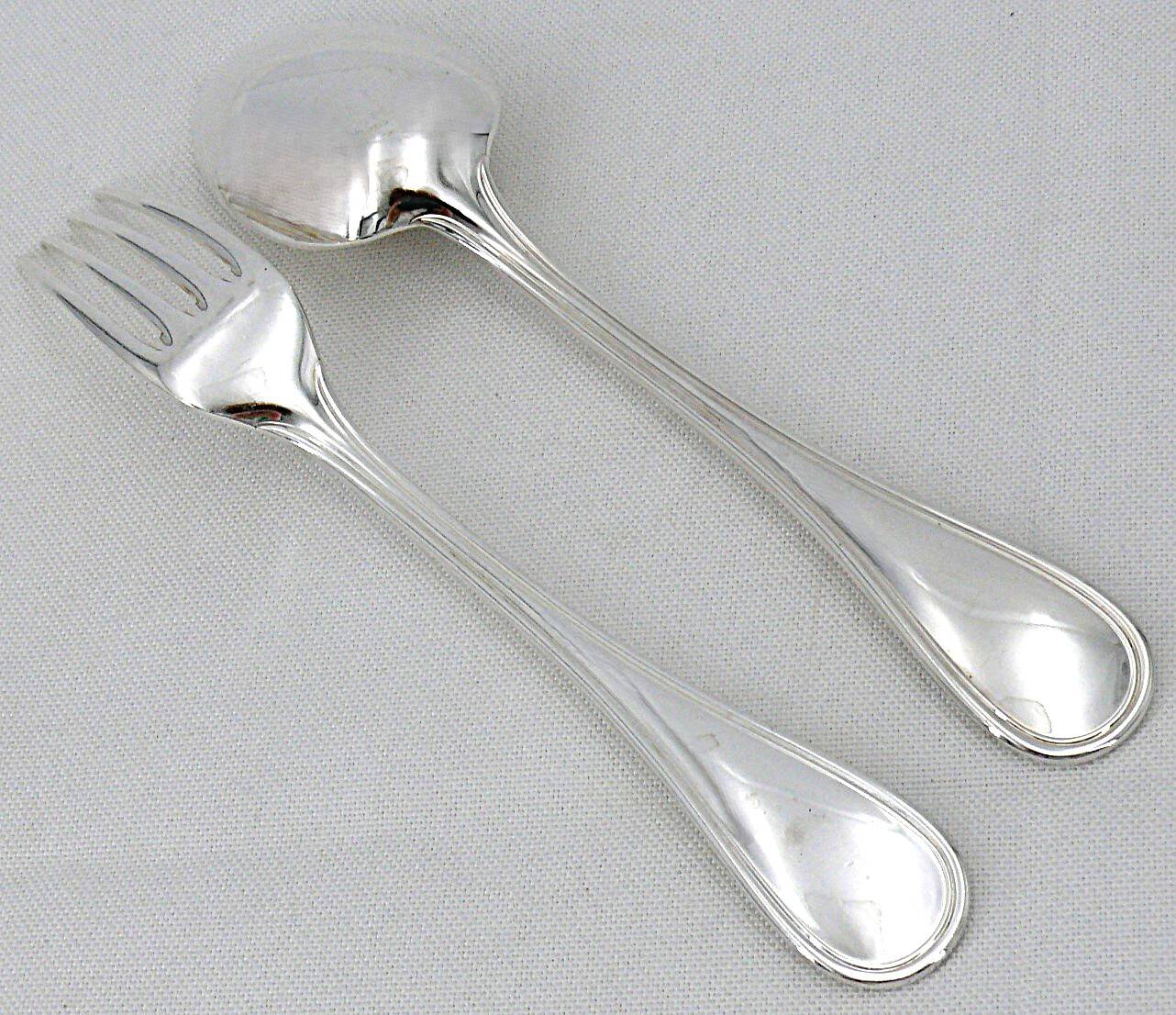 Christofle Albi 12 table settings silver-plated metal 24 pieces excellent condition