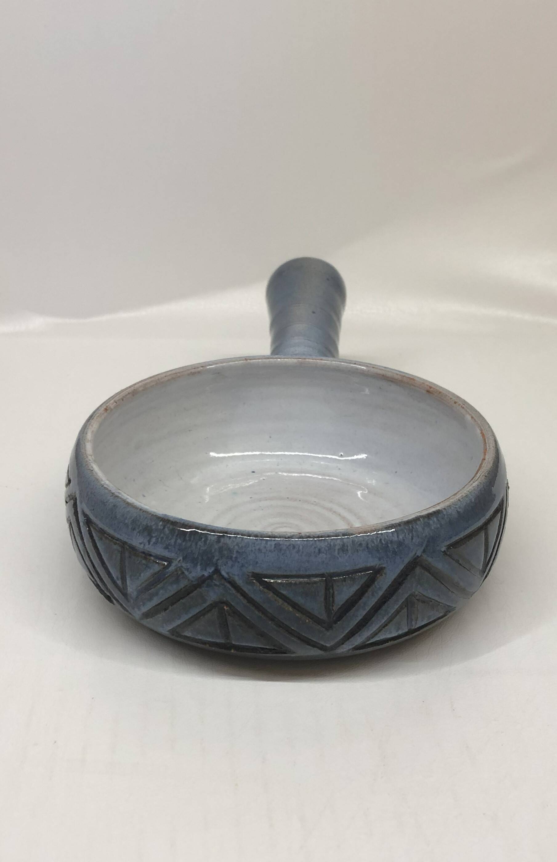 Scandinavian ceramic fondue pot