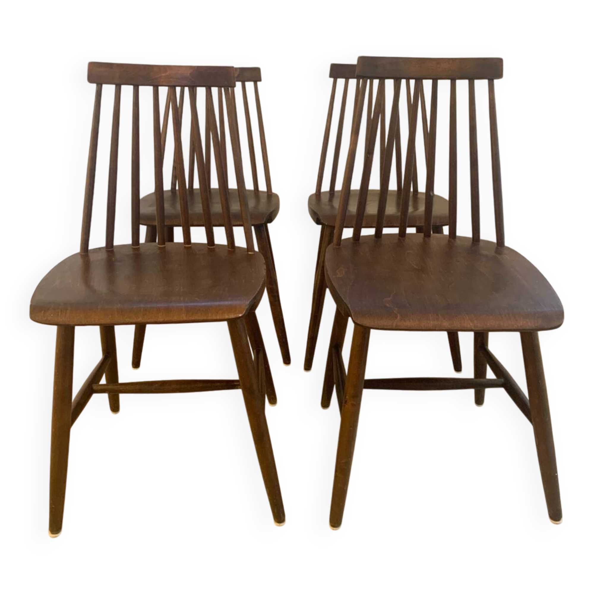 Set of 4 vintage Scandinavian chairs