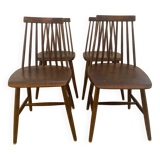 Set of 4 vintage Scandinavian chairs