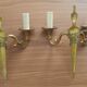 Pair of Louis XVI wall sconces in gilded bronze – Maison Lucien Gau