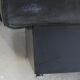 Leather and laminate sofa signed Willy Rizzo