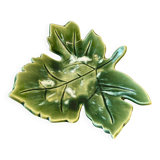 1960s leaf-shaped ceramic dish