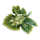 1960s leaf-shaped ceramic dish