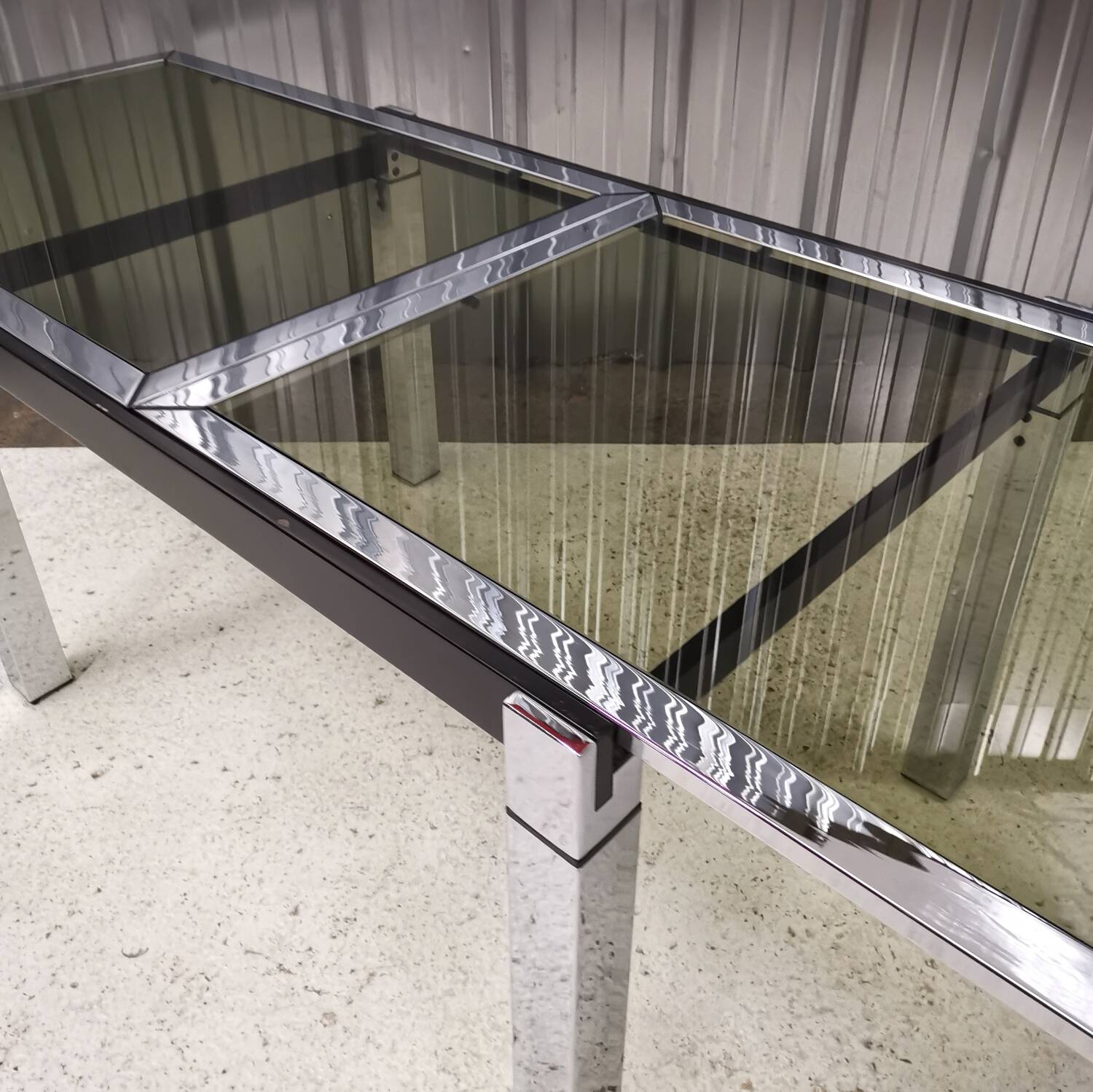 Table extensible La Métal Arredo, Italy, 1970