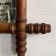 Late 19th century bamboo-style turned wooden mirror