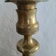 Set of 2 old brass candle holders