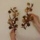 Pair of Mid-Century Italian Gilded Metal Sconces