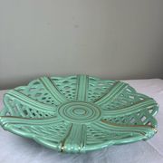 coupe en céramique ajourée mid century