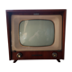 Tv in wood and glass