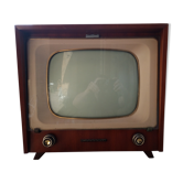 Tv in wood and glass
