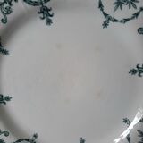 Old dessert plates mismatched in iron earth